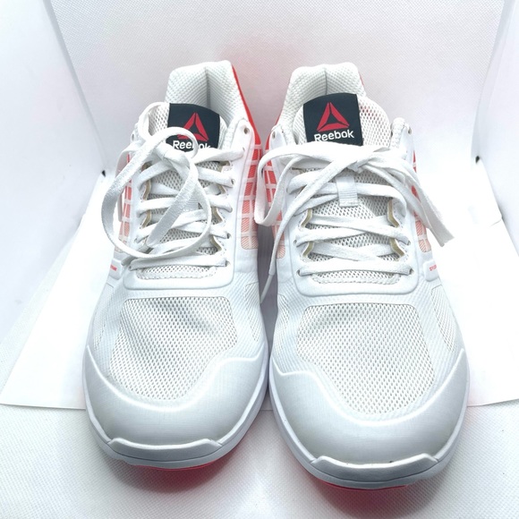 New W/O Box Reebok Women’s 3D Fuse Frame Orange & White Athletic Sneakers Sz 9.5 - Picture 6 of 7